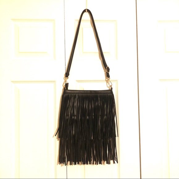 Fringe Faux Leather Crossbody Bag - Picture 3 of 13